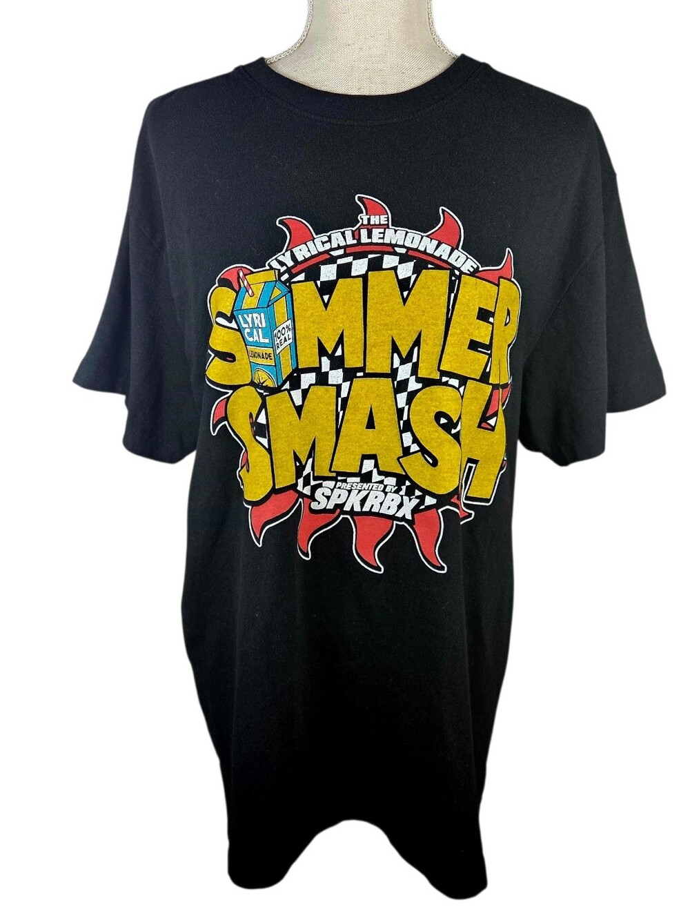 Lyrical Lemonade Summer Smash T-Shirt Mens Large Black -2024 -SPKRBX -Festival